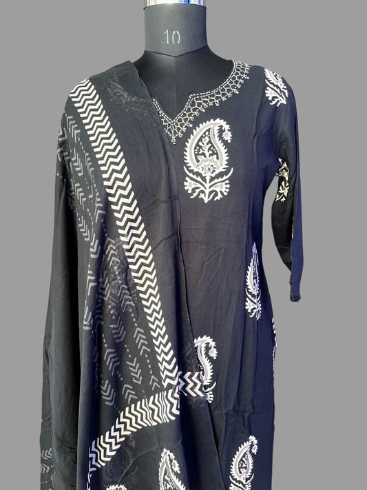 Black Rayan Suit Set