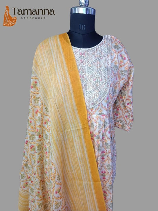 Cotton Suit Set- Naira Pattern